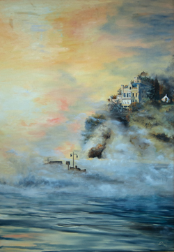 Morgennebel am Rhein